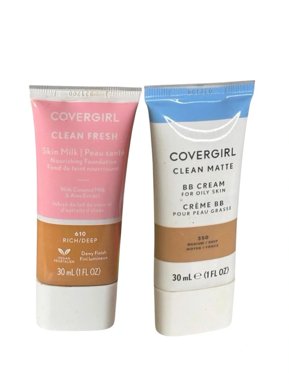 COVERGIRL Milk Foundation 610 Rich/deep & Matte BB cream 550 medium/deep bundle